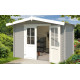 Abri de jardin en bois LASITA BALTIMORE - 6.43m² (28mm)  GRIS CLAIR