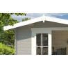 Abri de jardin en bois LASITA BALTIMORE - 6.43m² (28mm)  GRIS CLAIR