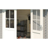 Abri de jardin en bois LASITA BALTIMORE - 6.43m² (28mm)  GRIS CLAIR