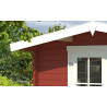 Abri de jardin en bois LASITA BALTIMORE - 6.43m² (28mm)  ROUGE SUEDOIS