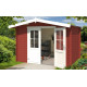 Abri de jardin en bois LASITA BALTIMORE - 6.43m² (28mm)  ROUGE SUEDOIS
