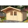 Abri de jardin en bois LASITA VILJANDI 34 - 8.60m² (34mm)  finition NATURELLE