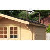Abri de jardin en bois LASITA VILJANDI 34 - 8.60m² (34mm)  finition NATURELLE