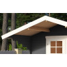 Abri de jardin en bois LASITA VILJANDI 34 - 8.60m² (34mm)  GRIS ANTHRACITE