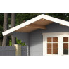 Abri de jardin en bois LASITA VILJANDI 34 - 8.60m² (34mm)  GRIS CLAIR