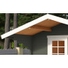 Abri de jardin en bois LASITA VILJANDI 34 - 8.60m² (34mm)  GRIS VERT