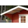 Abri de jardin en bois LASITA VILJANDI 34 - 8.60m² (34mm)  ROUGE SUEDOIS