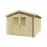 Abri de jardin en bois LASITA NORAH 380 - 10,09m² (28mm)  finition NATURELLE