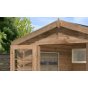 Abri de jardin en bois LASITA NORAH 230 - 6,05m² (28mm)  AUTOCLAVE BRUN