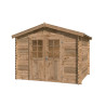 Abri de jardin en bois LASITA NORAH 230 - 6,05m² (28mm)  AUTOCLAVE BRUN