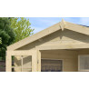 Abri de jardin en bois LASITA NORAH 230 - 6,05m² (28mm)  finition NATURELLE