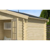 Abri de jardin en bois LASITA NORAH 230 - 6,05m² (28mm)  finition NATURELLE