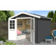Abri de jardin en bois LASITA NORAH 230 - 6,05m² (28mm)  GRIS ANTHRACITE