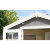 Abri de jardin en bois LASITA NORAH 230 - 6,05m² (28mm)  GRIS CLAIR