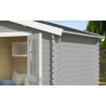 Abri de jardin en bois LASITA NORAH 230 - 6,05m² (28mm)  GRIS CLAIR
