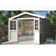 Abri de jardin en bois LASITA NORAH 230 - 6,05m² (28mm)  GRIS VERT