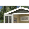 Abri de jardin en bois LASITA NORAH 230 - 6,05m² (28mm)  GRIS VERT