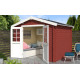 Abri de jardin en bois LASITA NORAH 230 - 6,05m² (28mm)  ROUGE SUEDOIS
