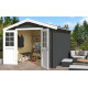 Abri de jardin en bois LASITA NORAH 275 - 7,26m² (28mm) GRIS ANTHRACITE
