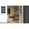 Abri de jardin en bois LASITA NORAH 275 - 7,26m² (28mm) GRIS ANTHRACITE