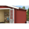 Abri de jardin en bois LASITA NORAH 275 - 7,26m² (28mm) ROUGE SUEDOIS