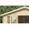 Abri de jardin en bois LASITA UDO 300 - 13.97m² (28mm)  Finition NATURELLE