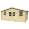Abri de jardin en bois LASITA UDO 300 - 13.97m² (28mm)  Finition NATURELLE