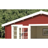 Abri de jardin en bois LASITA UDO 300 - 13.97m² (28mm)  ROUGE SUEDOIS