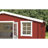 Abri de jardin en bois LASITA UDO 300 - 13.97m² (28mm)  ROUGE SUEDOIS