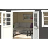 Abri de jardin en bois LASITA UDO 380 - 17,76m² (28mm)  GRIS ANTHRACITE