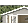 Abri de jardin en bois LASITA UDO 380 - 17,76m² (28mm)  GRIS CLAIR