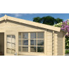 Abri de jardin en bois LASITA AXEL 230 - 8.40m² (28mm)  finition NATURELLE
