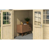 Abri de jardin en bois LASITA AXEL 230 - 8.40m² (28mm)  finition NATURELLE