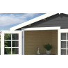 Abri de jardin en bois LASITA AXEL 230 - 8.40m² (28mm)  GRIS ANTHRACITE