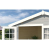 Abri de jardin en bois LASITA AXEL 230 - 8.40m² (28mm)  GRIS CLAIR
