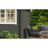 Abri de jardin en bois LASITA AXEL 230 - 8.40m² (28mm)  GRIS VERT