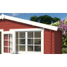 Abri de jardin en bois LASITA AXEL 230 - 8.40m² (28mm)  ROUGE SUEDOIS