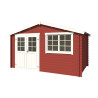Abri de jardin en bois LASITA AXEL 230 - 8.40m² (28mm)  ROUGE SUEDOIS