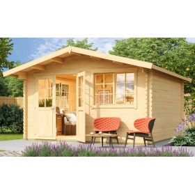 Abri de jardin en bois LASITA NORDERNEY 3 - 14.59 m² (40mm)  finition NATURELLE