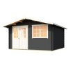 Abri de jardin en bois LASITA NORDERNEY 3 - 14.59 m² (40mm) GRIS ANTHRACITE