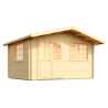 Abri de jardin en bois LASITA NORDERNEY 2 - 11.45 m² (40mm)  finition NATURELLE
