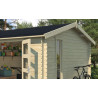 Abri de jardin en bois LASITA CARROZ 2 - 15.96 m² (28mm)  finition NATURELLE