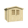 Abri de jardin en bois LASITA INGO 230 - 5,04m² (28mm)  finition NATURELLE