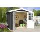 Abri de jardin en bois LASITA INGO 230 - 5,04m² (28mm)  GRIS ANTHRACITE