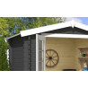 Abri de jardin en bois LASITA INGO 230 - 5,04m² (28mm)  GRIS ANTHRACITE