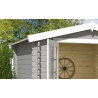 Abri de jardin en bois LASITA INGO 230 - 5,04m² (28mm)  GRIS CLAIR