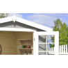 Abri de jardin en bois LASITA INGO 230 - 5,04m² (28mm)  GRIS CLAIR