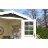 Abri de jardin en bois LASITA INGO 230 - 5,04m² (28mm)  GRIS VERT