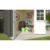 Abri de jardin en bois LASITA INGO 230 - 5,04m² (28mm)  GRIS VERT