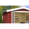 Abri de jardin en bois LASITA INGO 230 - 5,04m² (28mm)  ROUGE SUEDOIS
